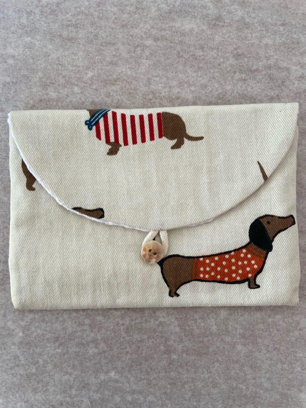 Pochette de transport savon - Motifs teckel