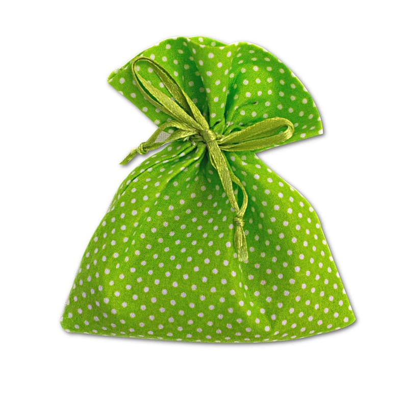 pochon vert à pois
