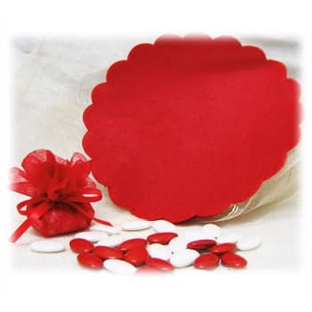 Tulle intissé - Vide - Rouge