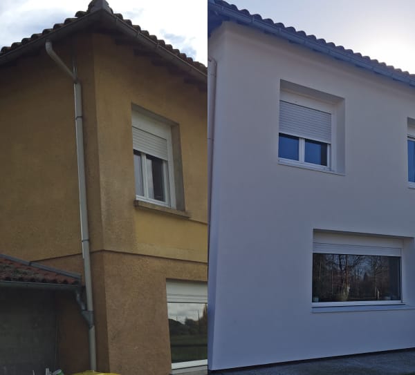 Travaux De Ravalement De Façade Effectués Par Tradiface à Montauban, Montrant Une Transformation Spectaculaire Du Bâtiment. - Tradi Face Travaux de ravalement de façade effectués par TradiFace à Montauban, montrant une transformation spectaculaire du bâtiment.