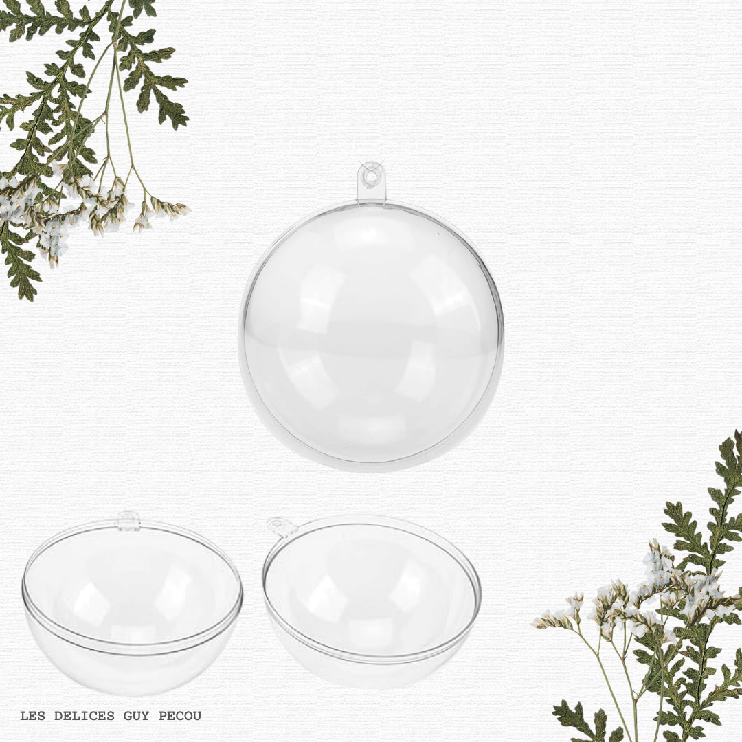 Boule transparente vide – 5cm de diamètre