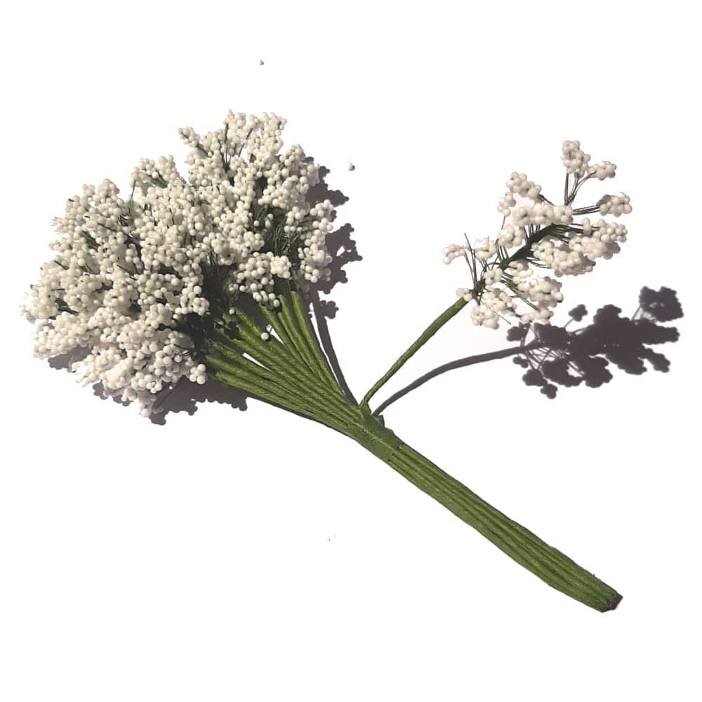Fleur gypsophile blanche – 12 pièces