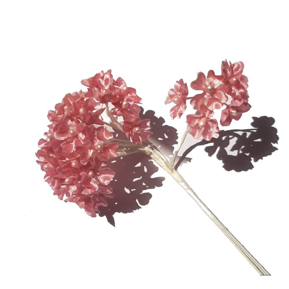 Fleur Myosotis rose – 12 pièces
